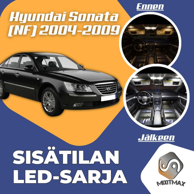 Hyundai Sonata (NF) Sisätilan LED-sarja 12-osain