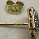 14 K Kohinoor timanttikorvakorut sinisafiirilla, NW 585 - pikkukuva 5