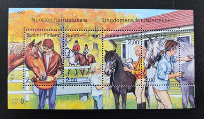 1990 blokki BL6 - Nuorten harrastuksia / ratsastus **