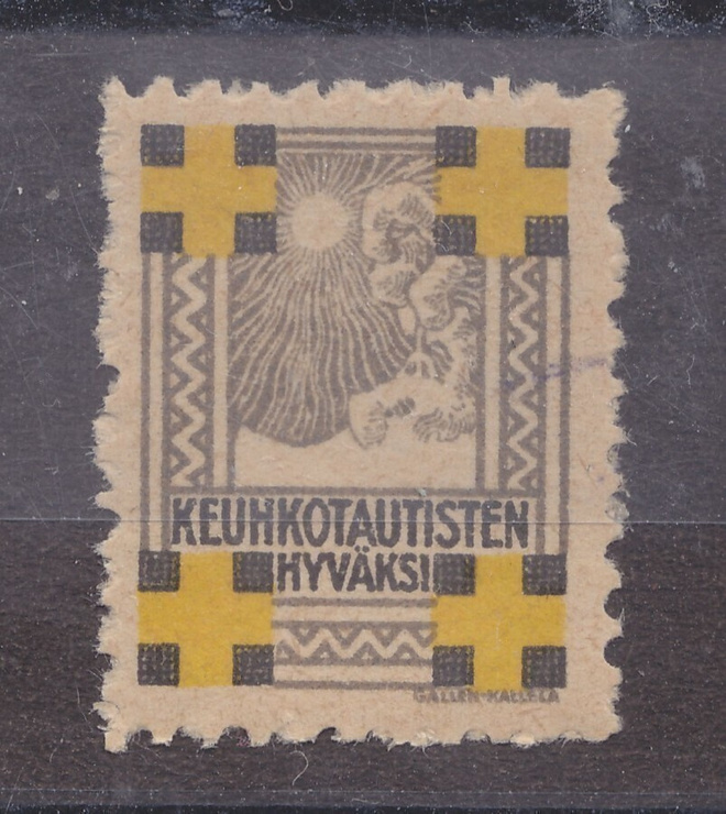 1921 TUB joulumerkki postituorteena.