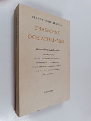 Verner von Heidenstam : Fragment och aforismer : otryckta...
