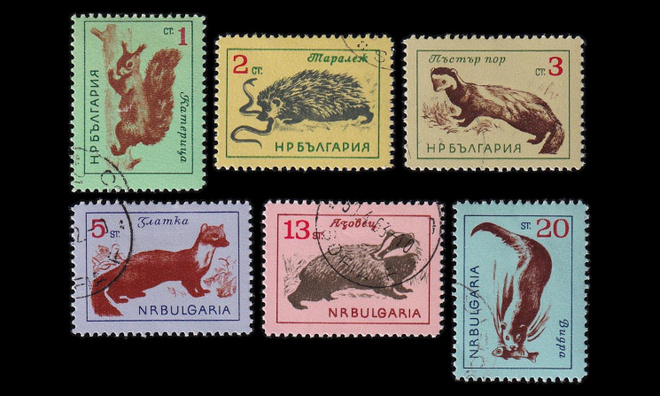 Bulgaria 1377-82 o Eläimet (1963)