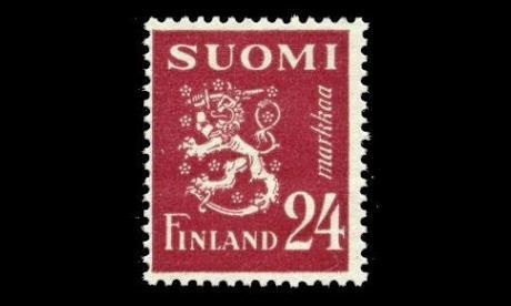 349 ** Leijona 24 mk pun.ruskea (1948)