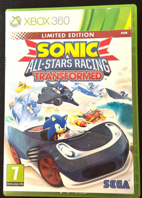 XBOX360-peli "SONIC All Stars Racing Transformed"