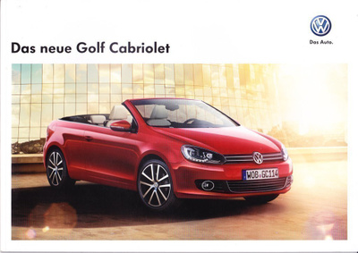 VW Golf Cabriolet -esite, 2012