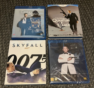 Daniel Craigin Bondit Casino, Quantum, Skyfall ja Spectre