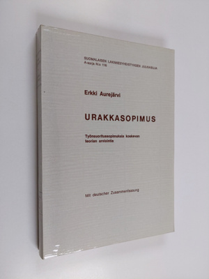 Erkki Aurejärvi : Urakkasopimus : työnsuoritussopimuksia ...