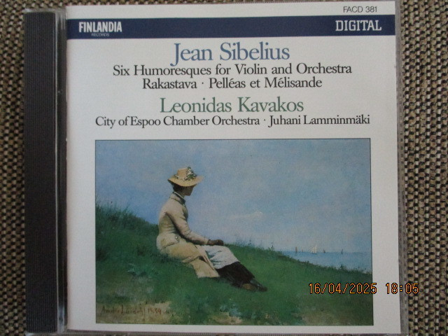 JEAN SIBELIUS (CD) Leonidas Kavakos - violin