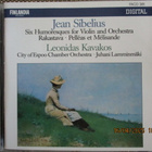 JEAN SIBELIUS (CD) Leonidas Kavakos - violin - pikkukuva 1