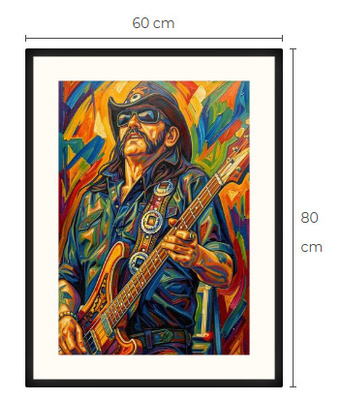Uusi Lemmy Motörhead art print taulu 60 cm x 80 cm