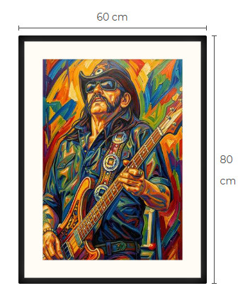 Uusi Lemmy Motörhead art print taulu 60 cm x 80 cm