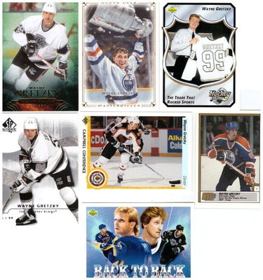 7 x WAYNE GRETZKY Kings, Oilers (b)