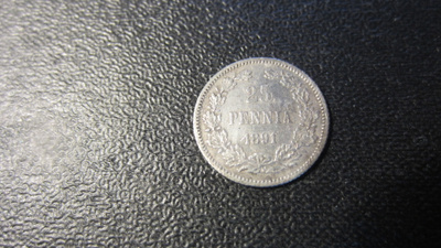 25 penniä 1891