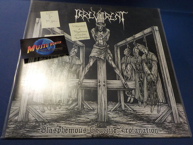 IRREVERENT - BLASPHEMOUS CRUCIFIE PROFANATION M-/M- LP + 7''