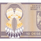 Bosnia Hertsegovina 10 Dinars 1992 P136 #105 - pikkukuva 2