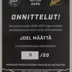 2026/27 Blueline Rare Signature Joel Määttä TPS 08 / 20 - pikkukuva 2
