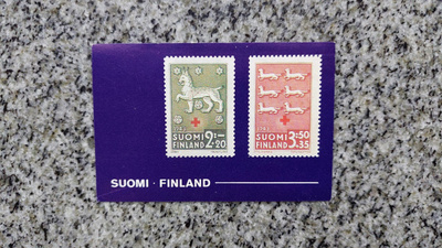 Panda Postimerkki 1943 Punainen Risti