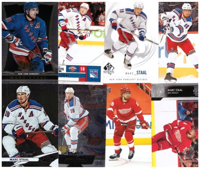 8 x MARK STAAL Rangers, Red Wings