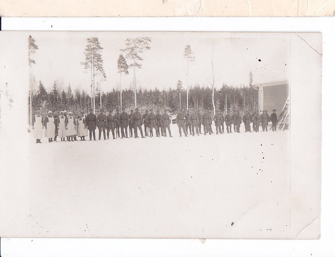 Valokuva Suojeluskunta Lotta Svärd Syväoro Poutala 1920-l