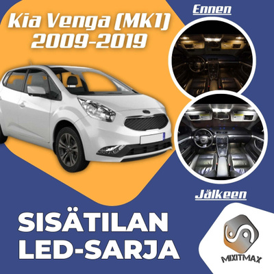 Kia Venga (YN) Sisätilan LED-sarja 8-osainen