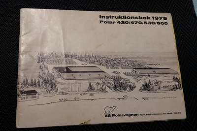 Instruktionsbok Polar husvagn 1975