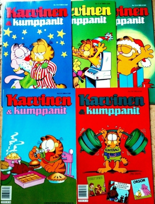5 x Karvinen , lukemattomia