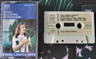 RAULI BADDING SOMERJOKI -SYDÄN LÄMPÖÄ TÄYS-Kasetti, LRC 137