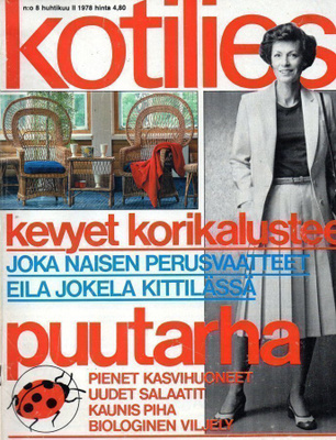 Kotiliesi n:o 8 1978 Kittilä Ounasjoki. Pojat Keittiössä.