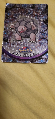 Pokemon Topps TV Animation Edition #26 Golem BLACK logo FOIL