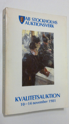 Kvalitetsauktion 10-14 november 1981 : förteckning över a...