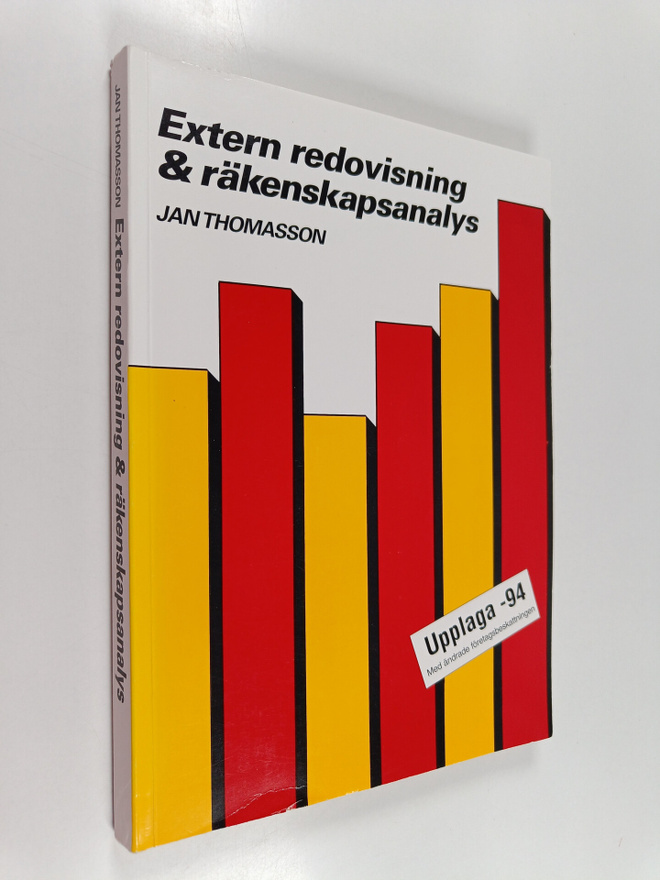 Jan Thomasson : Extern redovisning & räkenskapsanalys
