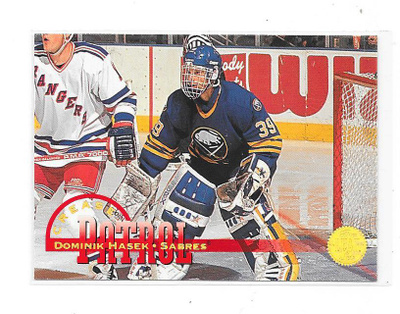 1994-95 LEAF Crease Patrol #6 Dominik Hasek Buffalo Sabres