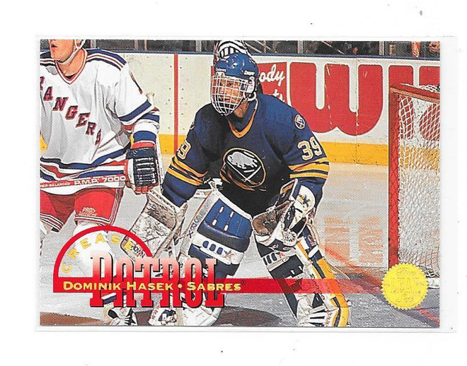 1994-95 LEAF Crease Patrol #6 Dominik Hasek Buffalo Sabres