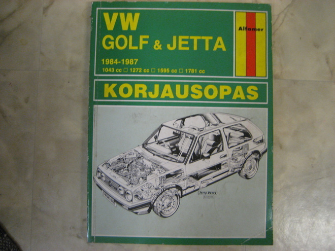 VW Golf korjausopas 1984-87 suomenkielinen