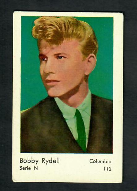 Keräilykuva - Bobby Rydell Serie N 112 Columbia
