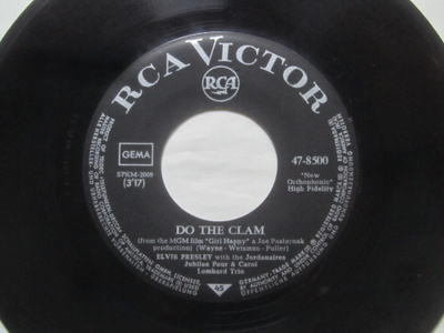 Elvis Presley: Do The Clam 7" single 1965