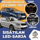 Skoda Octavia (1Z) Sisätilan LED-sarja 17-osainen - pikkukuva 1
