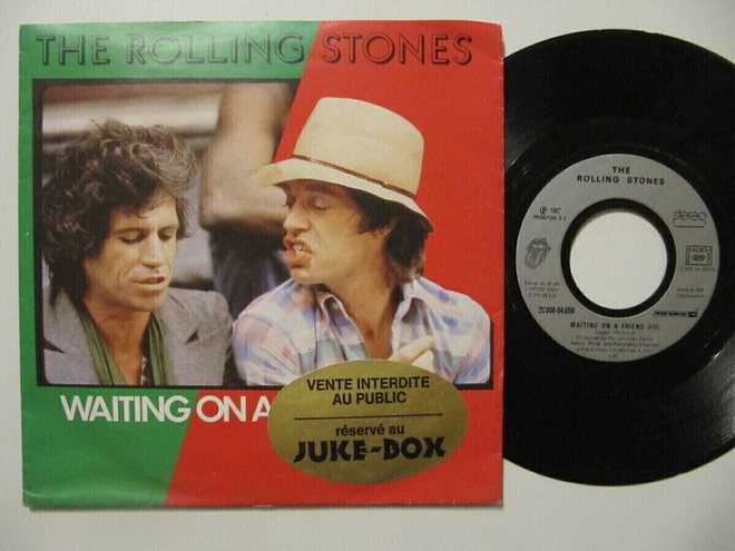 The Rolling Stones Waiting On A Friend  7" sinkku Ranska