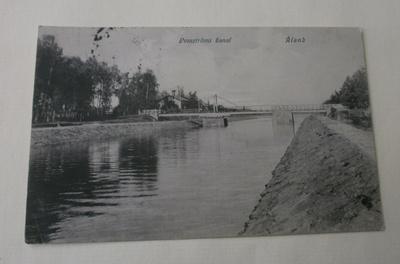 Ahvenanmaa, Lemströmin kanava ja kääntösilta, mv pk, p. 1909