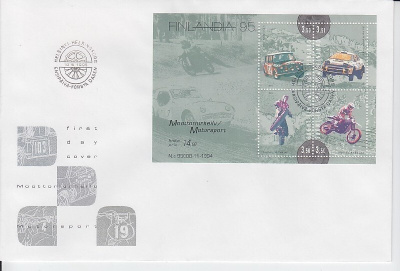 FDC 1995 Finlandia 95 moottoriurheilu