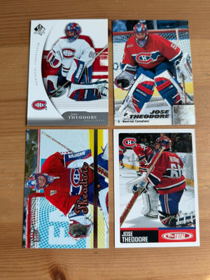 Jose Theodore - Montreal Canadiens - 4 korttia