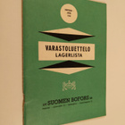 Oy Suomen Bofors Ab : Varastoluettelo = Lagerlista : Huht... - pikkukuva 1