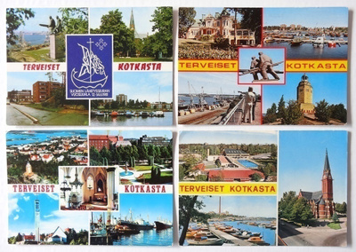 Postikortteja Kotkasta 1960–80-luvulta