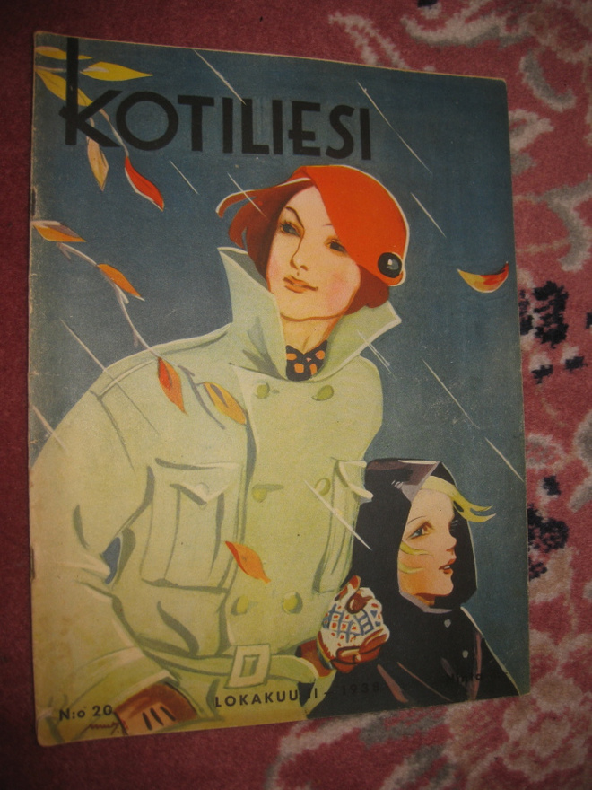 Kotiliesi  lokakuu II 1938 : kansi Martta Wendelin