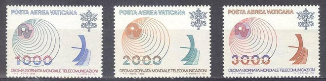 (S0489) VATICAN, 1978 (World Telecommunications Day). MNH**