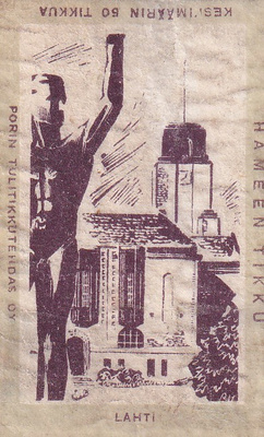 Etiketti, Lahti, Hämeen tikku ,  b476