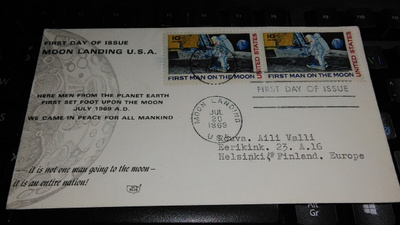 First Man On The Moon FDC Suomeen 1969