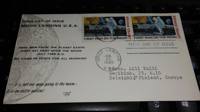 First Man On The Moon FDC Suomeen 1969