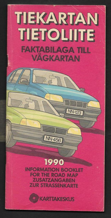 Tiekartan tietoliite 1991