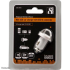 Deltaco USB minilaturi autoon, USB A liitos, 2.1A, valk.UUSI - pikkukuva 2